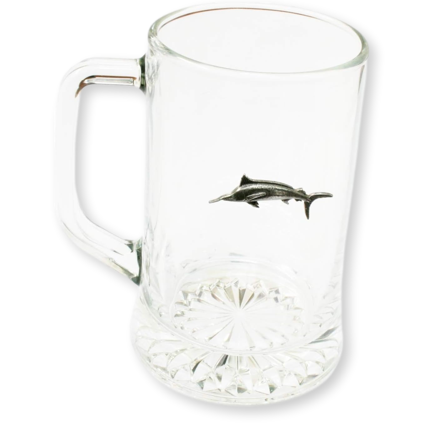 Sea Fishing Glass Tankard Stein 600ml