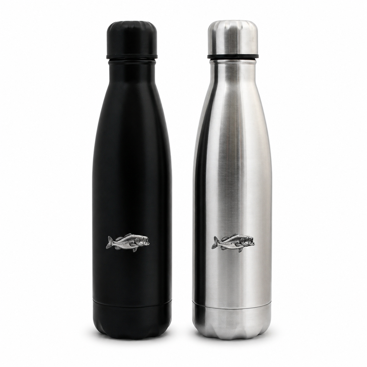 Sea Fishing Vacuum Flask 500ml Insulated Silver Or Black