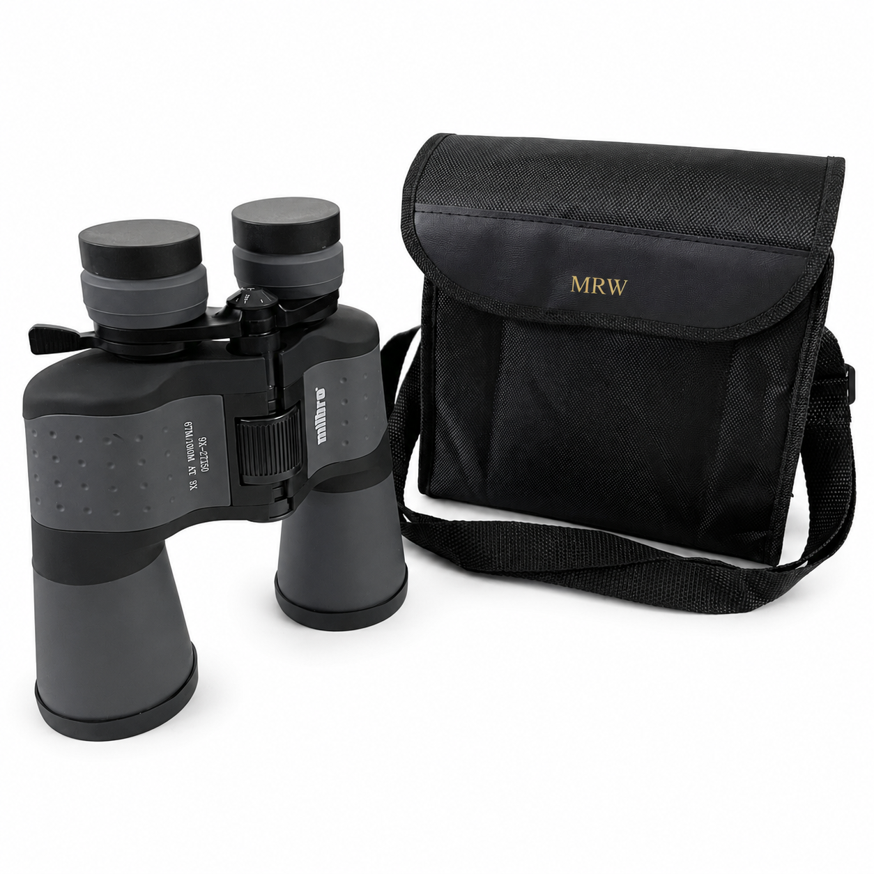 Personalised Binoculars With Case Embossed Initials