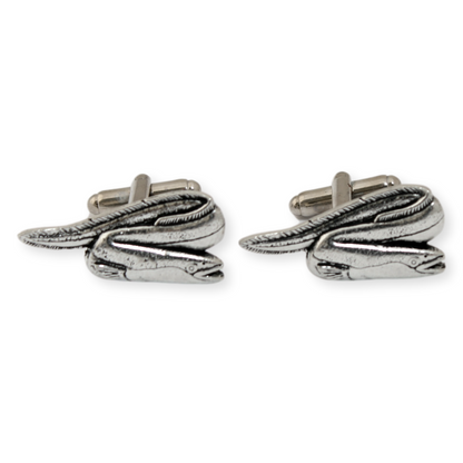 Pair of Eel Pewter Cufflinks Cufflinks 