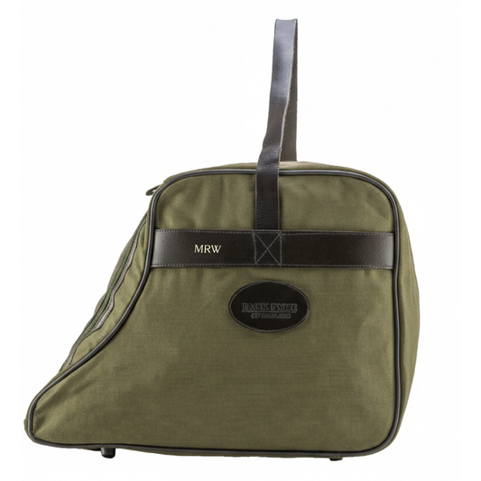 Personalised Embossed Initials Green Boot Bag