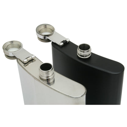Captive Top Silver or Black Flask