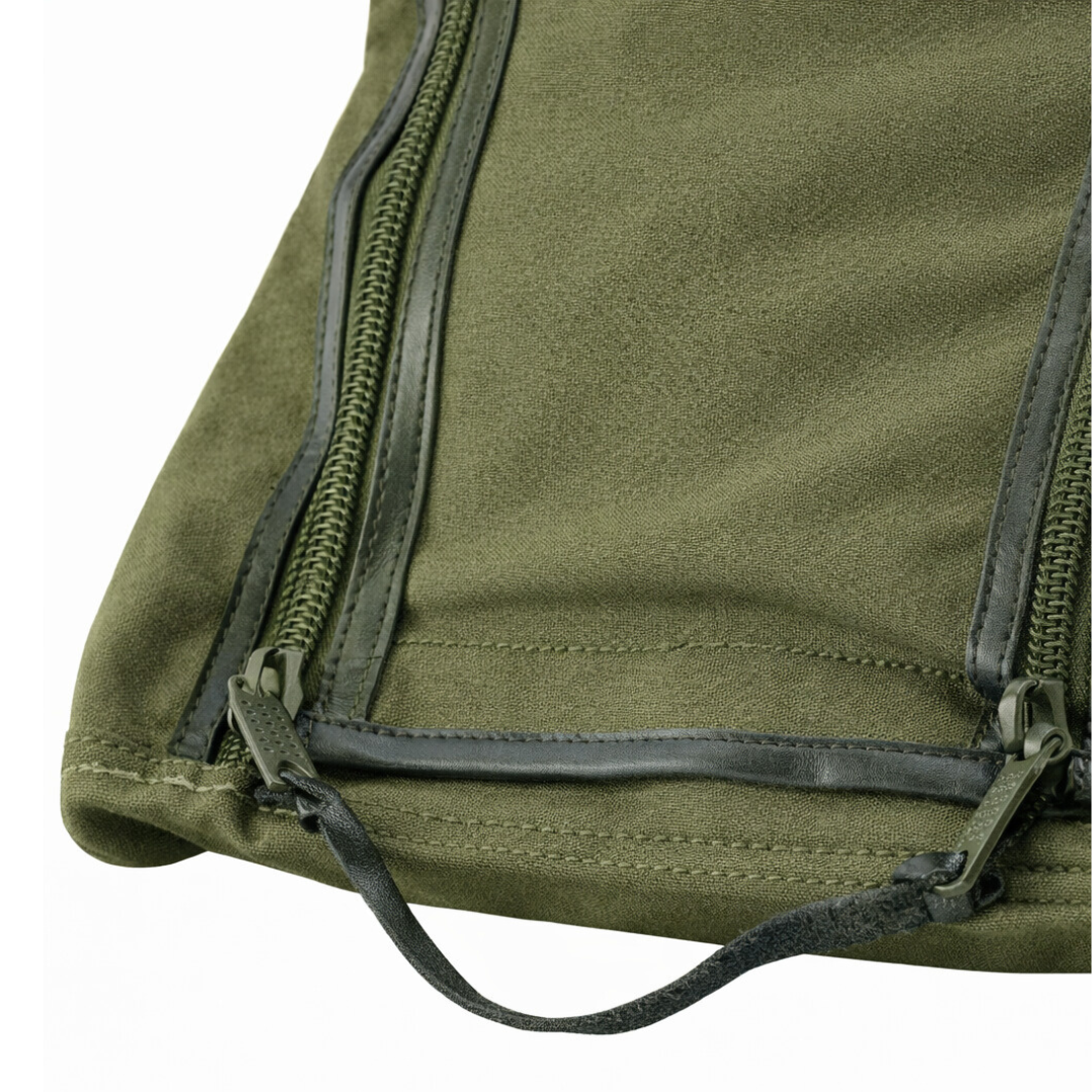 Personalised Embossed Initials Green Boot Bag