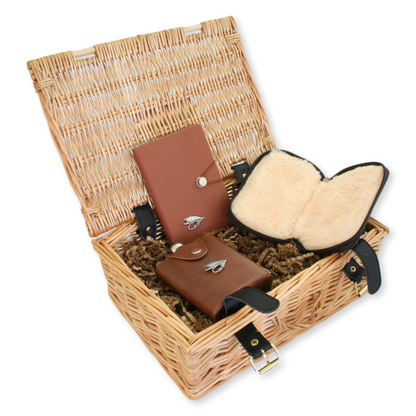 Ultimate Fishing Bundle: Fly Case, Fishing Logbook, and Hip Flask