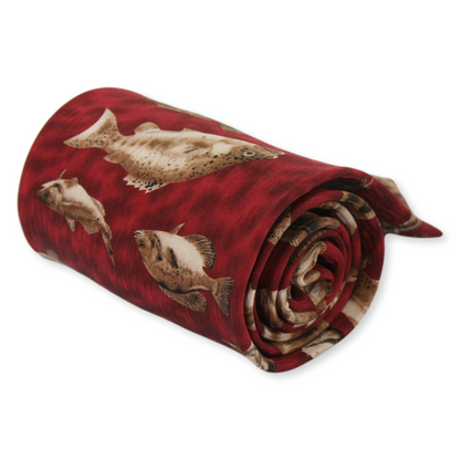 Red Sea Fish Tie 100% Silk