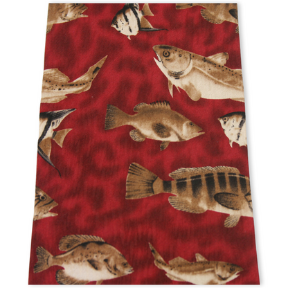 Red Sea Fish Tie 100% Silk