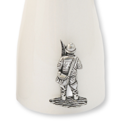 Fisherman White China Salt & Pepper Shakers