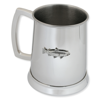Fly Fishing Personalised Metal Drinking Tankard 500ml