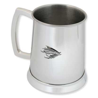 Fly Fishing Personalised Metal Drinking Tankard 500ml
