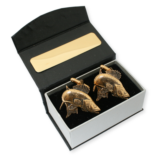 Zander Gold Plated Cufflinks With Engraving Option