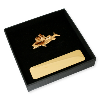 Bass Gold Plated Pin Badge Lapel With Engraving Option