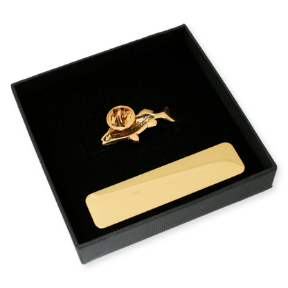 Perch Gold Plated Pin Badge Lapel With Engraving Option