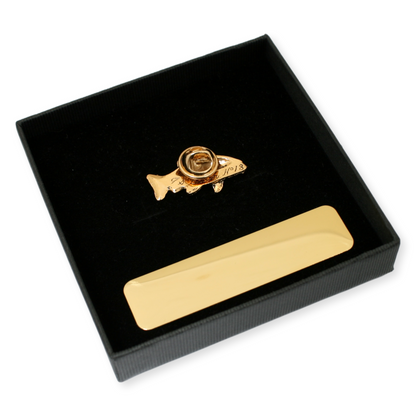 Tench Gold Plated Pin Badge Lapel With Engraving Option