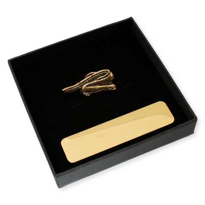 Eel Gold Plated Pin Badge Lapel With Engraving Option