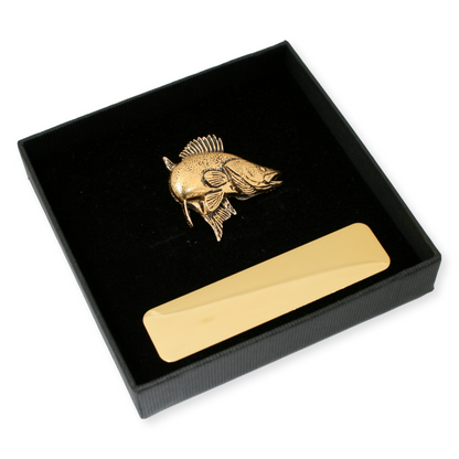 Zander Gold Plated Pin Badge Lapel With Engraving Option