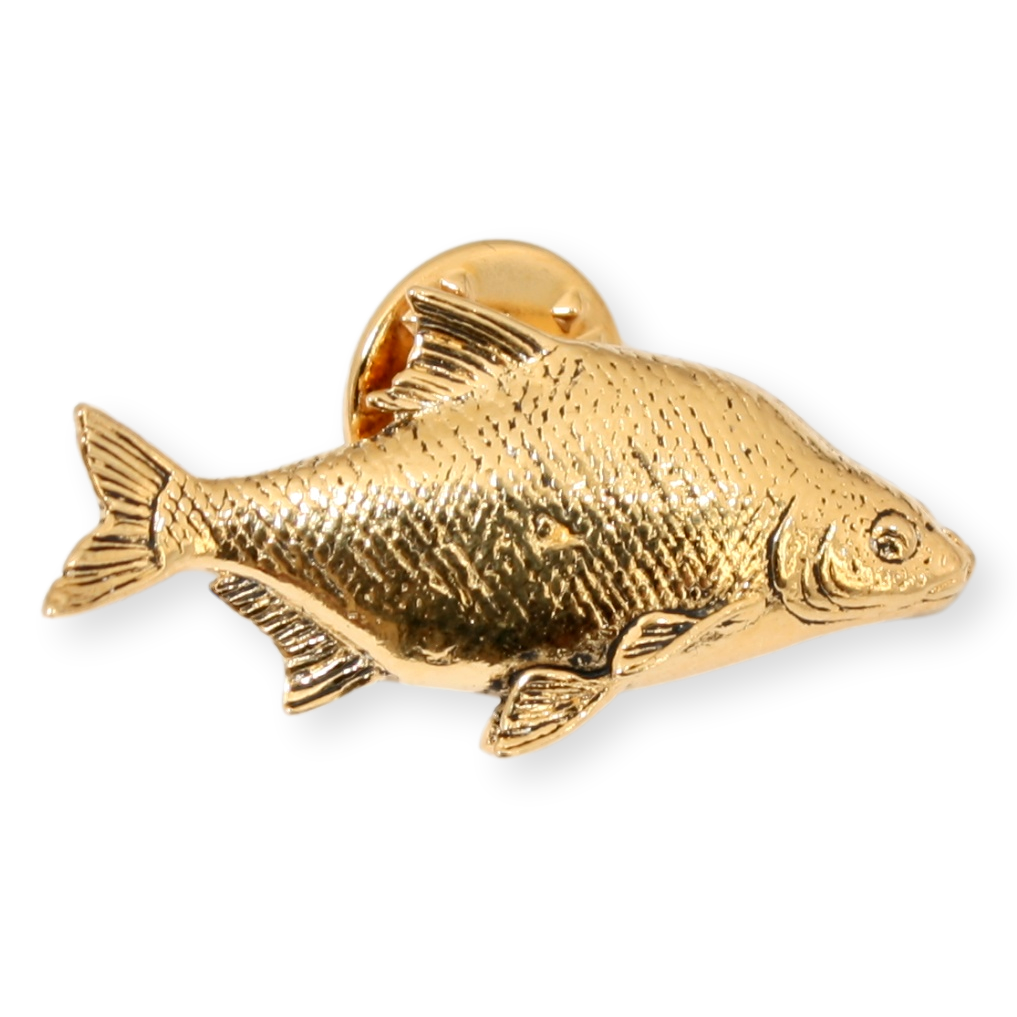 Bream Gold Plated Pin Badge Lapel With Engraving Option