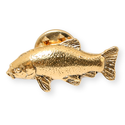 Tench Gold Plated Pin Badge Lapel With Engraving Option