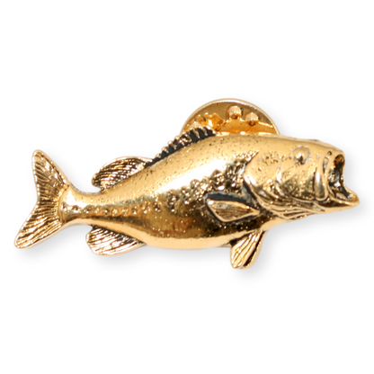 Bass Gold Plated Pin Badge Lapel With Engraving Option