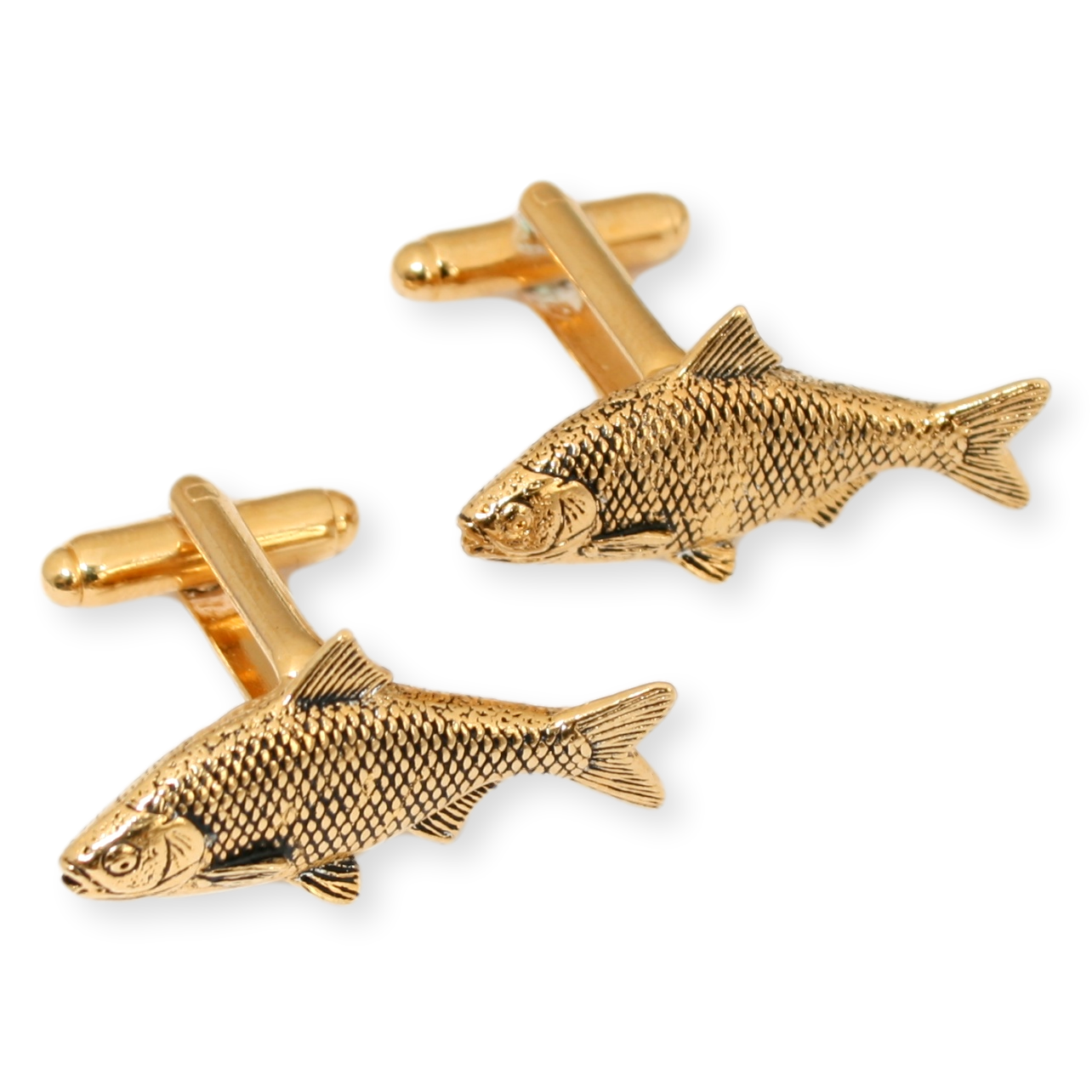 Roach Gold Plated Cufflinks With Engraving Option