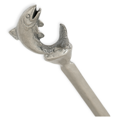Hand-Cast English Pewter Trout Letter Opener