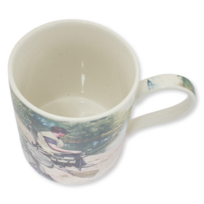 Fishing Man Scene China Mug