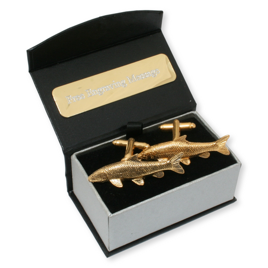 barbel cufflinks front