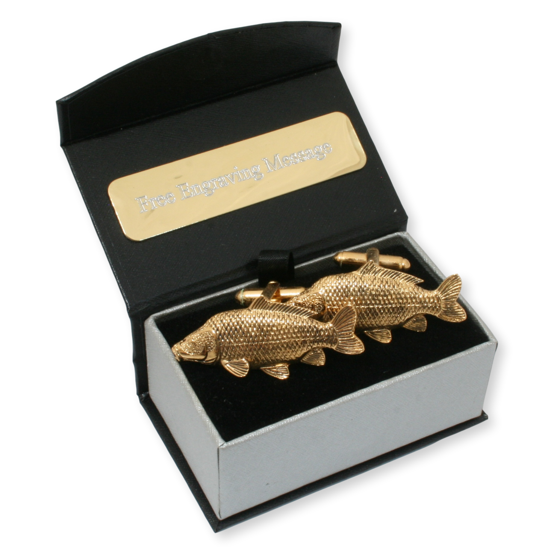 common carp cufflinks front