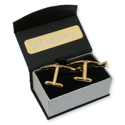 mirror carp cufflinks back