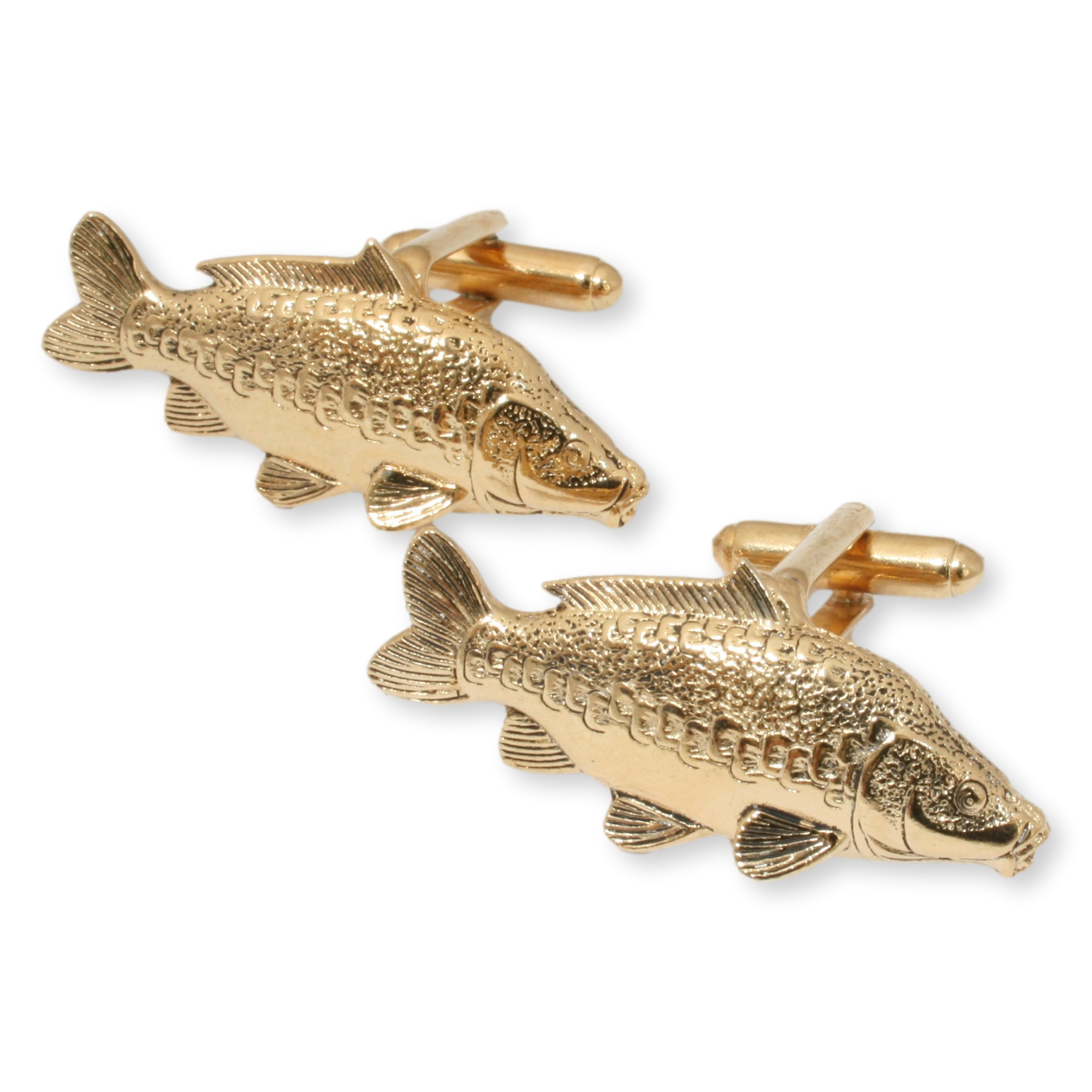 common carp gold cufflinks