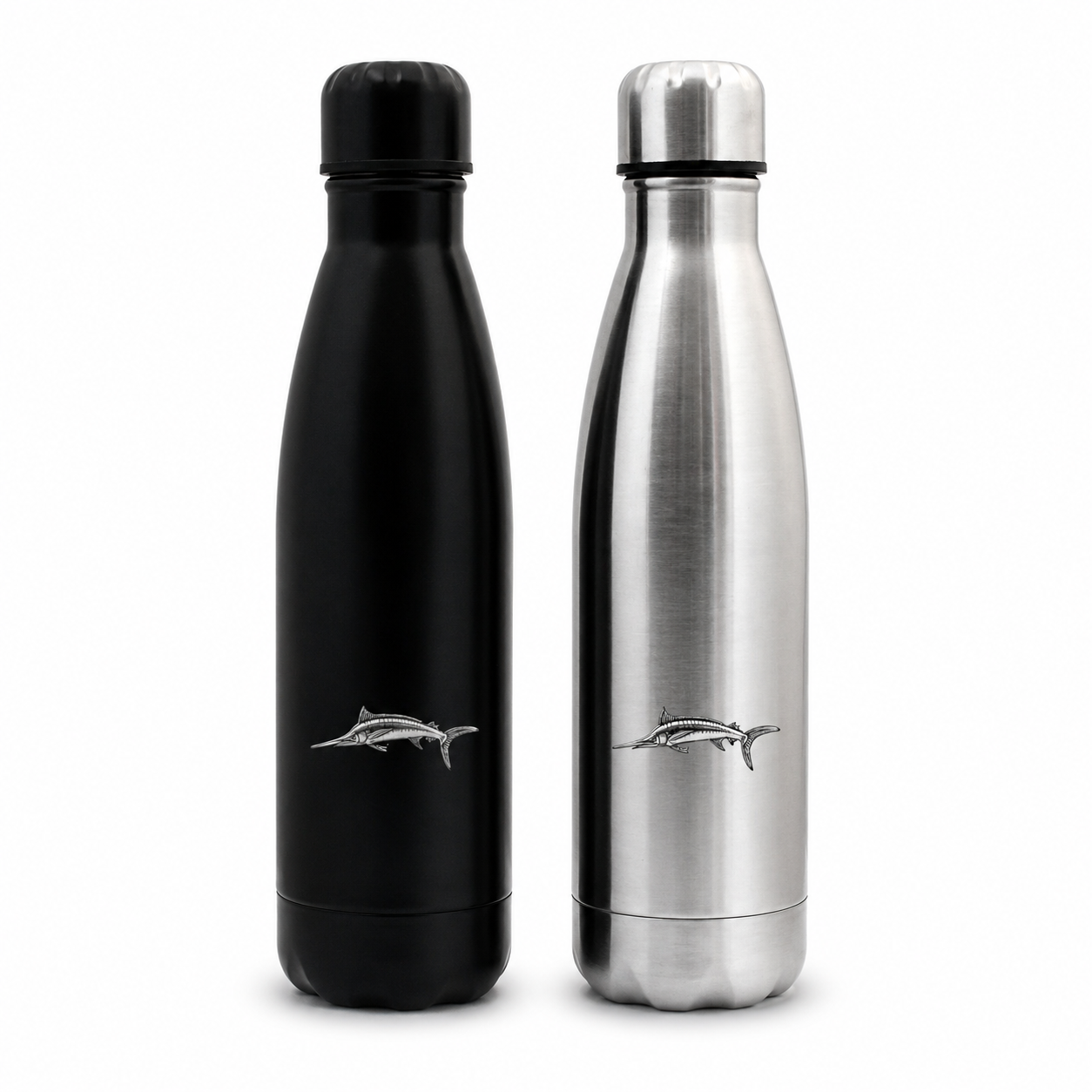 Sea Fishing Vacuum Flask 500ml Insulated Silver Or Black