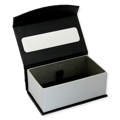Black and grey persoalised gift box.
