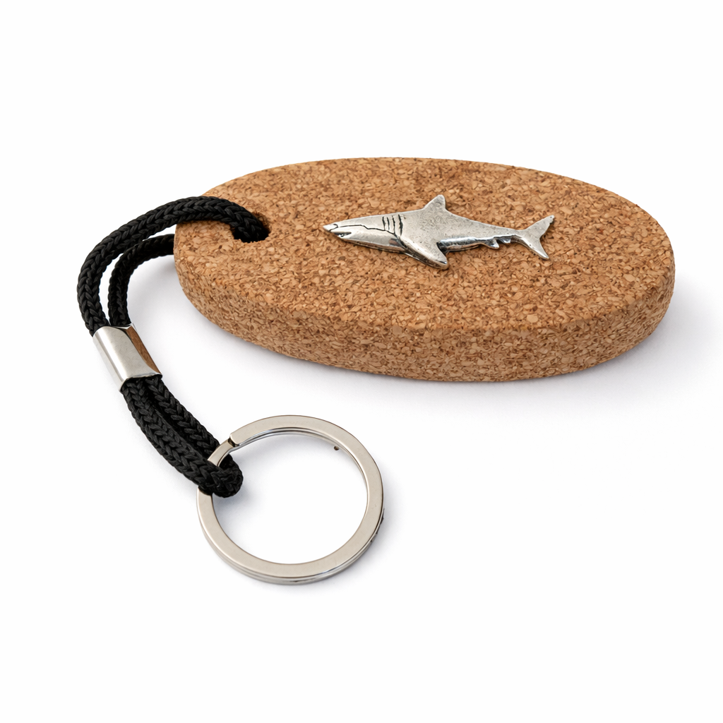 Sea Fishing Floating Cork Keyring Personalised