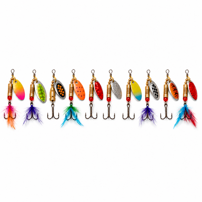 Fishing Spinners Sets Treble Hook RANDOMLY SELECTED