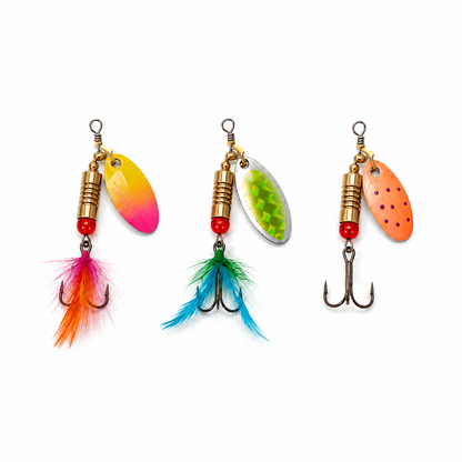 Fishing Spinners Sets Treble Hook RANDOMLY SELECTED