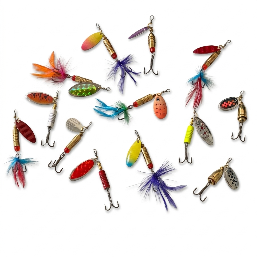 Personalised Fishing Spinners Treble Hook RANDOMLY SELECTED