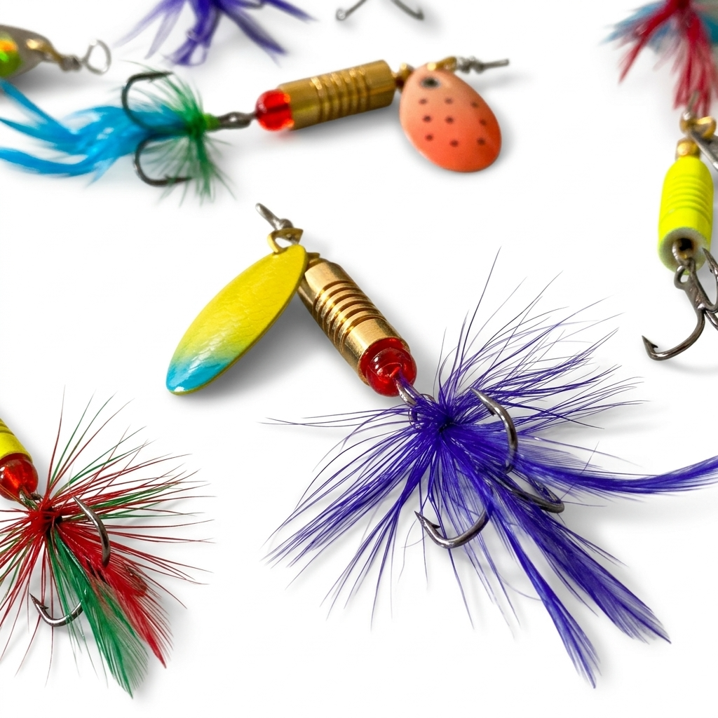 Personalised Fishing Spinners Treble Hook RANDOMLY SELECTED