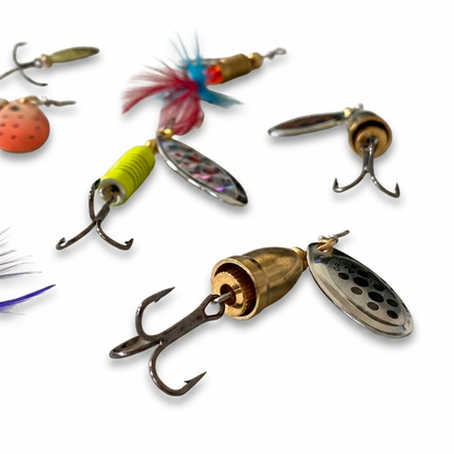 Personalised Fishing Spinners Treble Hook RANDOMLY SELECTED