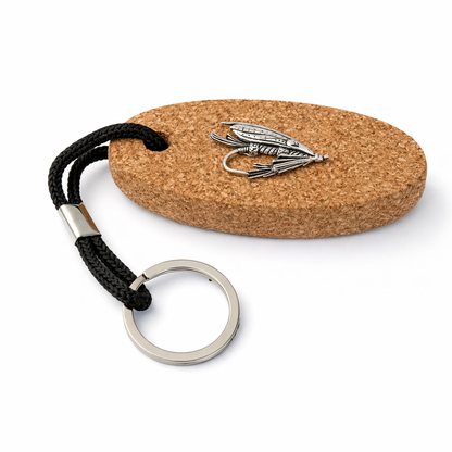 Fly Fishing Floating Cork Keyring