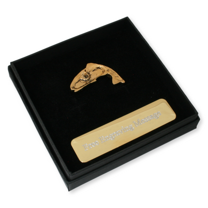 gold trout badge back