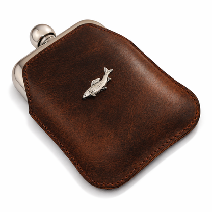 Fly Fishing Full Jacket 6oz Hip Flask