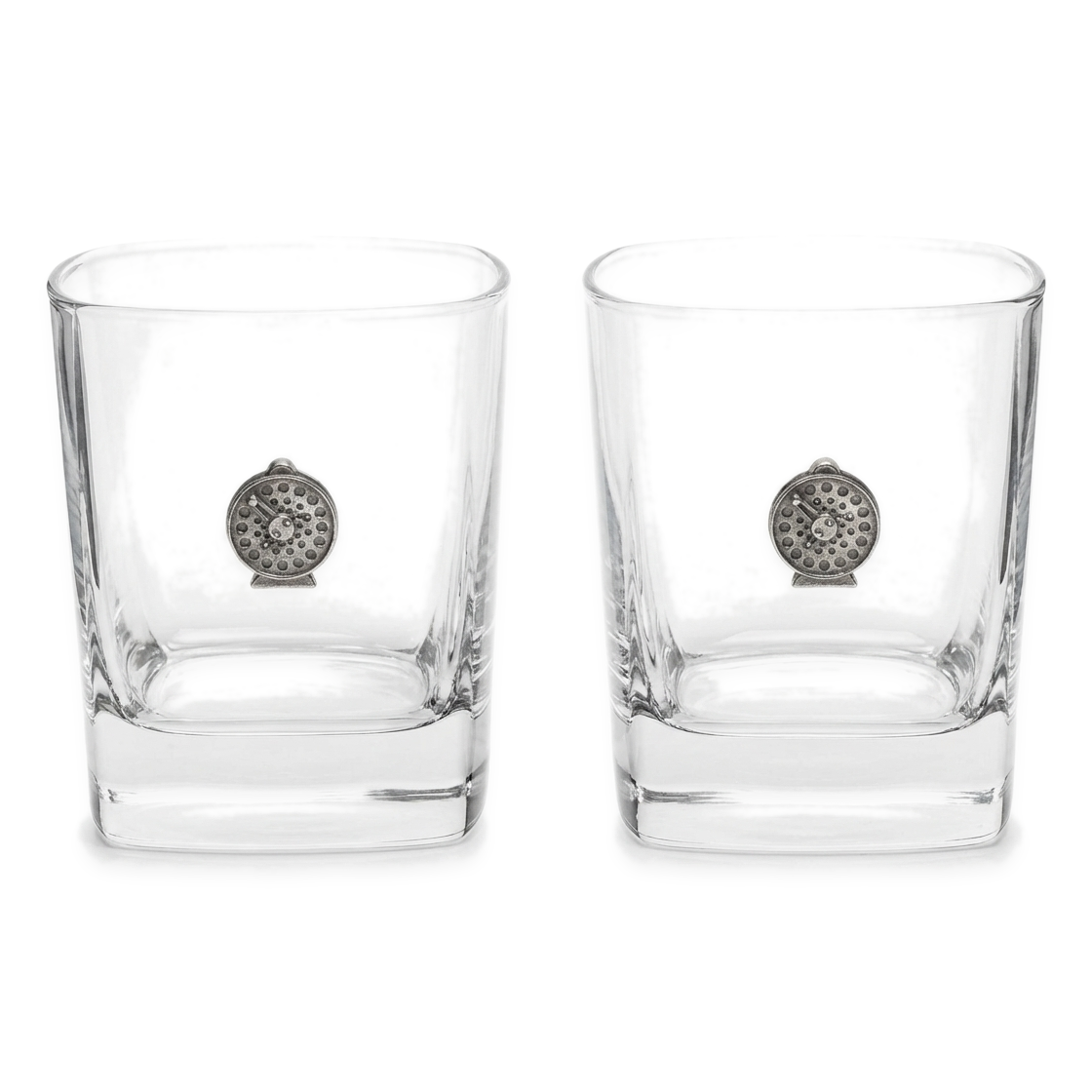 Fly Fishing Pair Of Whiskey Tumbler Glasses