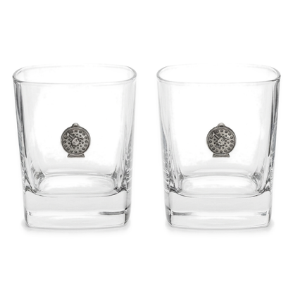 Fly Fishing Pair Of Whiskey Tumbler Glasses