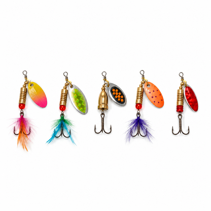 Fishing Spinners Sets Treble Hook RANDOMLY SELECTED