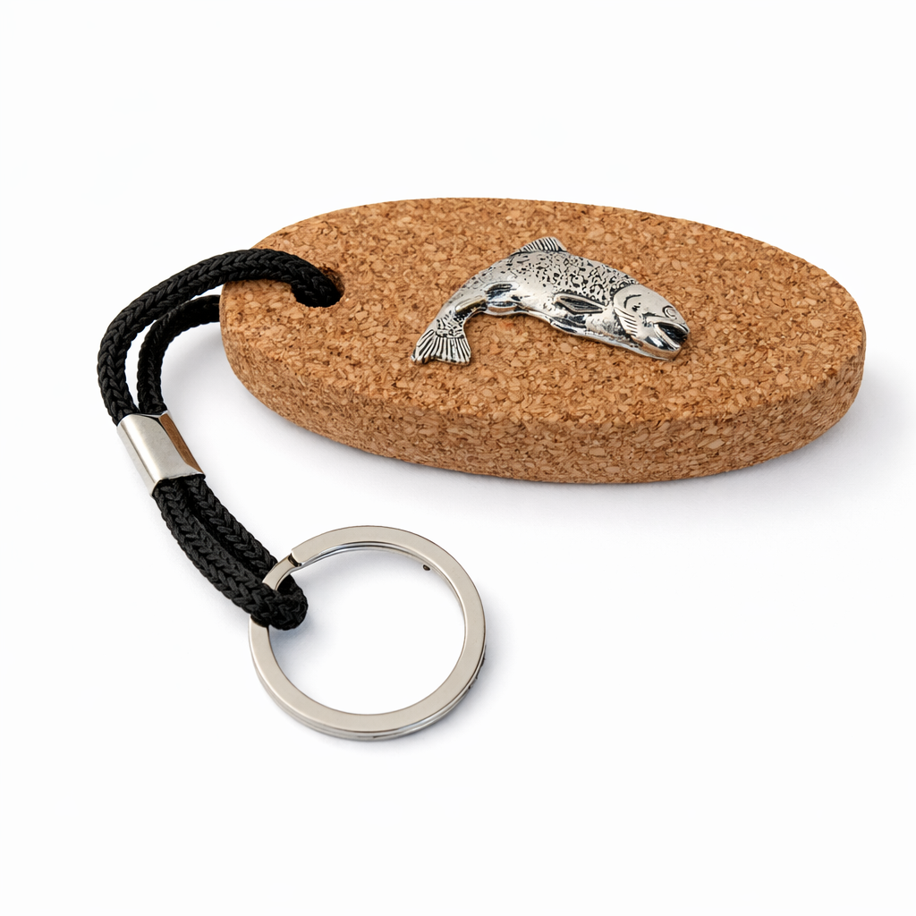 Fly Fishing Floating Cork Keyring