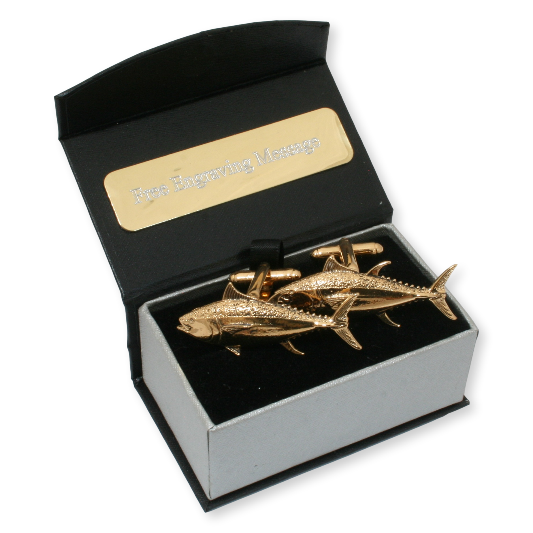 tuna cufflinks front